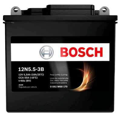 BATERIA 12V 5,5AH 12N5.5-3B YBR/CRYPTON/RD 350